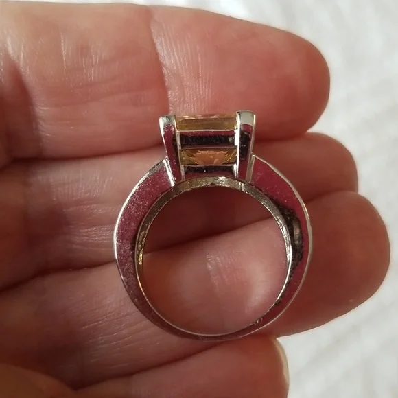 18k gold electro plated cz ring - Picture 7 of 10